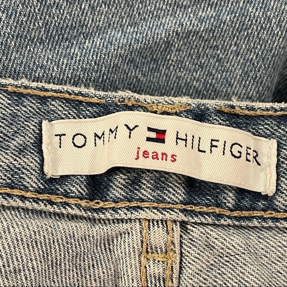 Tommy Hilfiger 2003 High Rise Straight Relaxed Leg Light Wash Mom Jeans Size 14 - Picture 12 of 16